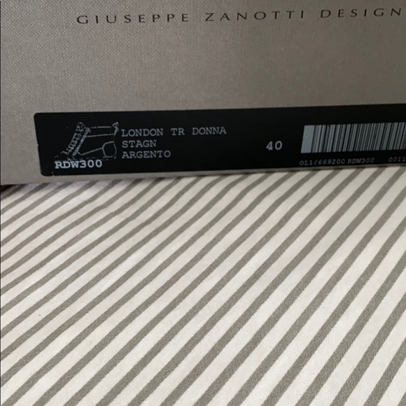 silver & black Giuseppe Zanotti sneakers